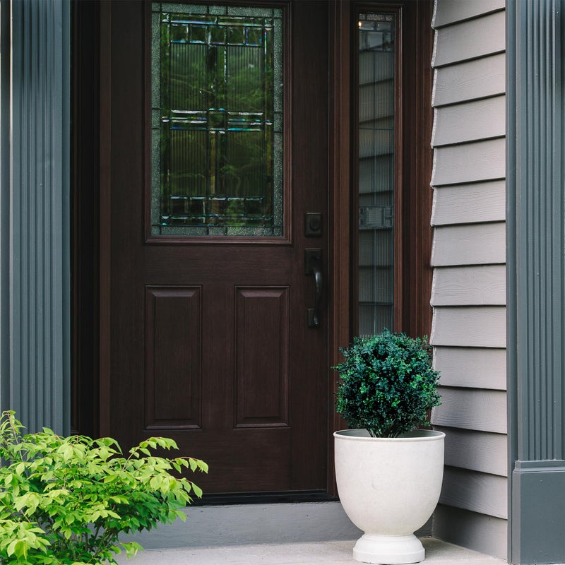 TRESIL BOTARO TRESIL Set of 2 - Pre-Potted 24" High Ball Shaped Boxwood Topiary- 16" Diameter - Plastic Pot - Image 4